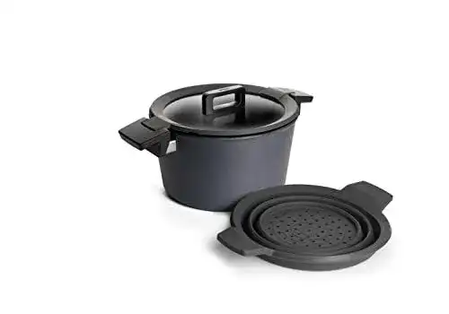 Woll Gusstopf mit Deckel aus Aluguss, schwarz, 24 cm