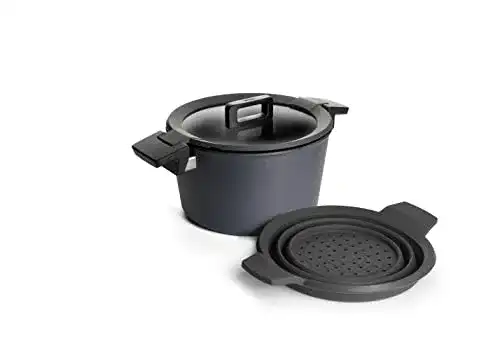 Woll Gusstopf mit Deckel aus Aluguss, schwarz, 24 cm