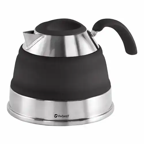 Faltbarer Wasserkessel Outwell Kessel 1,5 L Collaps, Schwarz