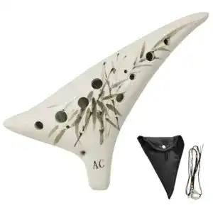 Okarina Senhai Instrument 12 Loch Alto C mit Zubehör für Musiker