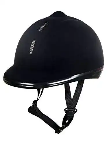 Reithelm HKM für Erwachsene – Modell New Flock-9100 Hose in Schwarz