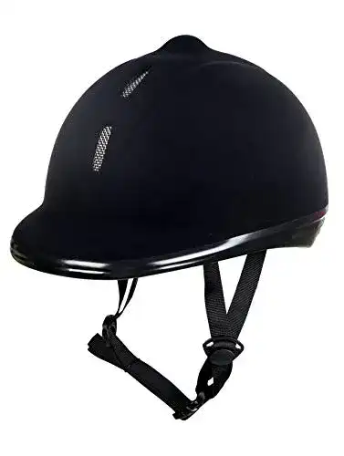 Reithelm HKM für Erwachsene – Modell New Flock-9100 Hose in Schwarz
