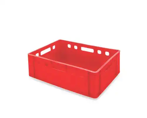 Fleischerkisten aidB Fleischerkasten E2 rot 600 x 400 x 200 mm