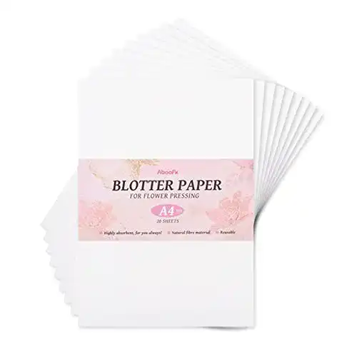 Löschpapier Aboofx 20 Blatt für Blumenpresse A4, 21 x 30 cm, hochsaugfähig
