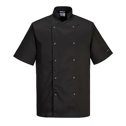 Kochjacke Portwest C733 Leichte Kurzarmjacke für Gastronomie