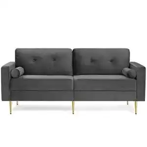 3-Sitzer Sofa von Vasagle für Wohnzimmer mit Samtbezug