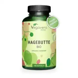 Hagebuttenextrakt Vegavero Bio Kapseln 700 mg Laborgeprüft Vegan