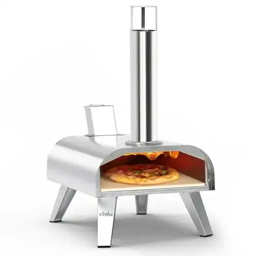 Pizzaofen für den Garten von Big Horn Outdoors mit Holzpellets