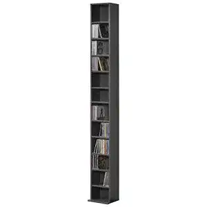 CD-Regal Tynset mit 12 Ablagefächern für CDs und DVDs