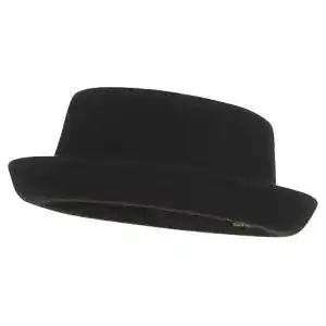 Pork Pie Hut für Herren und Damen Fedora Filzhut aus Wolle