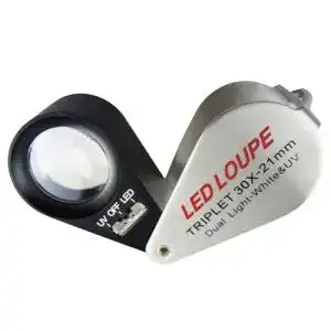 Juwelierlupe Gain Express 30X mit Licht und Etui