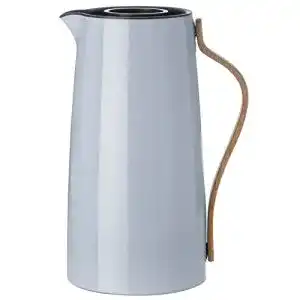 Stelton Isolierkanne Emma mit Edelstahl-Thermoeinsatz und Buchenholzgriff