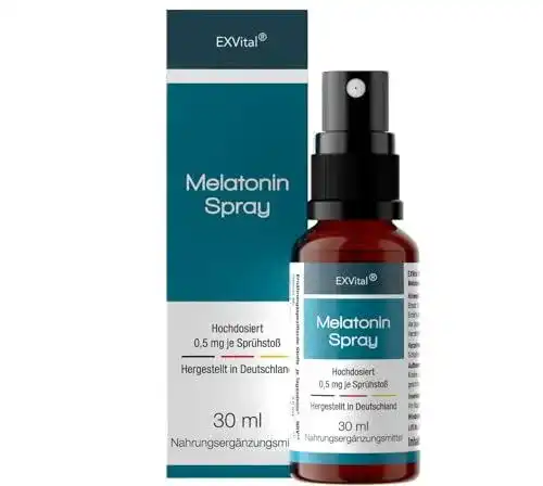 EXVital Melatonin Spray mit Lavendel und Vitamin B6 für besseren Schlaf