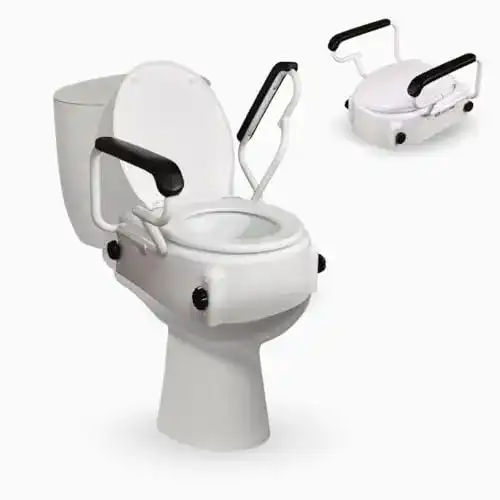 Toilettensitzerhöhung mit Armlehnen Mobiclinic Tajo, 19 cm