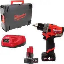 Milwaukee Akkuschrauber mit Schlagbohrfunktion M12 FPD/4.0 Ah