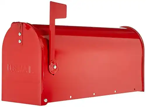 Amerikanischer Briefkasten Alubox aus verzinktem Blech mit Fahne