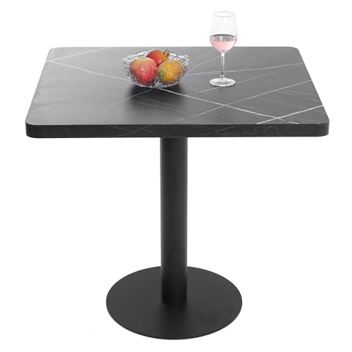 Quadratischer Esstisch Mingone 80cm mit Marmoroptik für Esszimmer und Küche