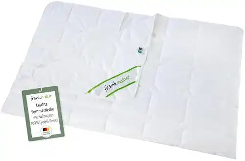 Bettdecke 240 x 220 cm franknatur Sommerdecke aus Lyocell Tencel