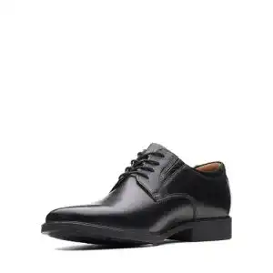 Clarks Herren Tilden Plain Derby Schuhe in Schwarz für Hochzeiten