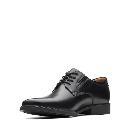 Clarks Herren Tilden Plain Derby Schuhe in Schwarz für Hochzeiten