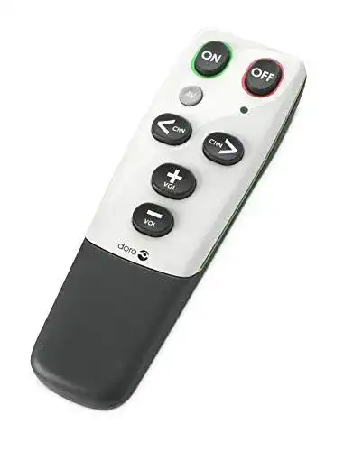 Universal-Fernbedienung Doro HandleEasy 321rc für Fernseher und Stereoanlagen