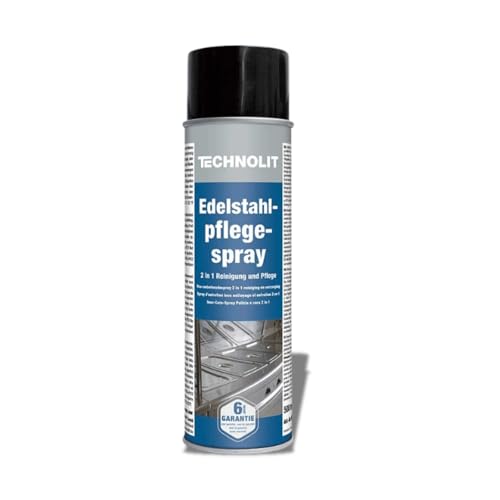 Edelstahlpflege-Spray Technolit 2 in 1 500ml für Reinigung und Schutz