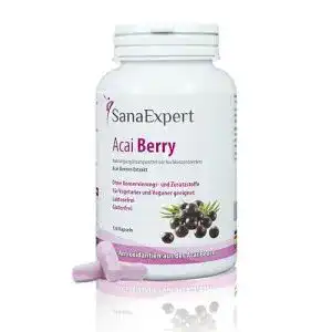 SanaExpert Acai Berry Nahrungsergänzung mit Açaí-Beeren-Pulver