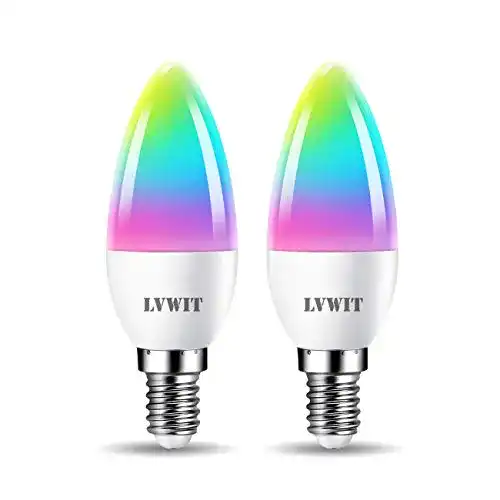 Smart Home Lampe LVWIT E14 LED mit WLAN und Sprachsteuerung