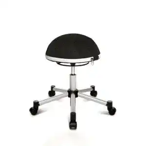 Topstar Rollhocker Sitness Half Ball schwarz für Fitness und Büro