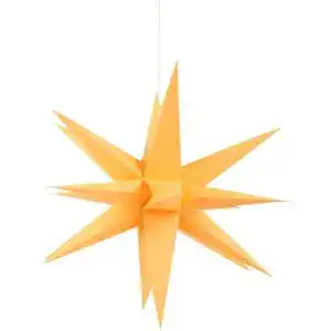 Annaberger Faltstern in Orange, 58 cm Dekorative Faltsterne für Festlichkeiten