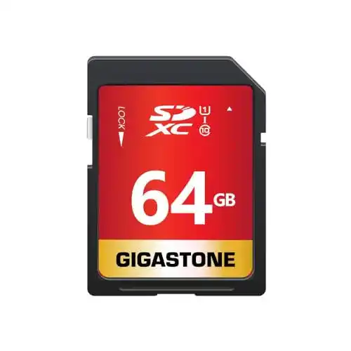 Gigastone 64GB SDXC Speicherkarte mit bis zu 80 MB/s Übertragungsrate