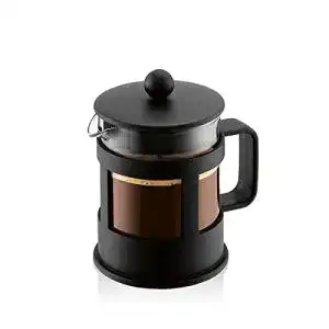 Bodum Kenya Kaffeebereiter, 500 ml – Manuelle French Press aus Glas und Edelstahl