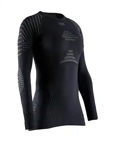 Kompressionsshirt für Damen X-Bionic Invent 4.0 in Schwarz/Anthrazit