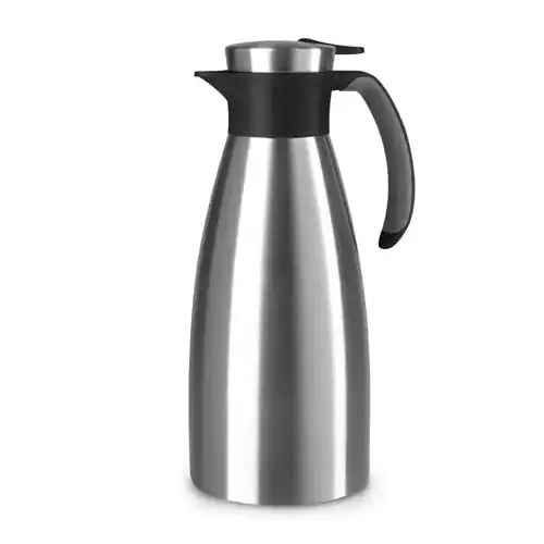 Emsa Soft Grip Isolierkanne 1,5 Liter Edelstahl mit Auslaufschutz