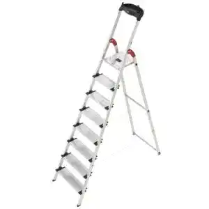 Hailo ProfiStep XXL Sicherheitsleiter Faltbare Leiter für den professionellen Einsatz