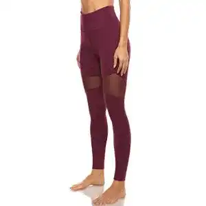 Damen Sport Leggings mit Mesh-Einsätzen und praktischen Taschen