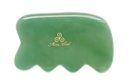 Gua Sha Massage-Werkzeug aus Jade für Gesichtspflege und Lifting