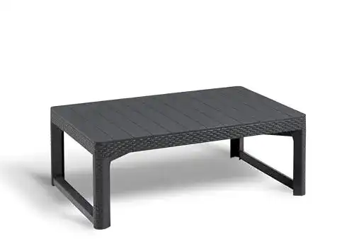 Gartentisch Keter Allibert Lyon in Graphit, Höhenverstellbar und Klappbar