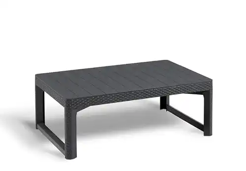 Gartentisch Keter Allibert Lyon in Graphit, Höhenverstellbar und Klappbar