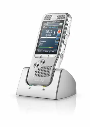 Philips Diktiergerät DPM8200 mit 3D-Mikrofon und Sprachsoftware
