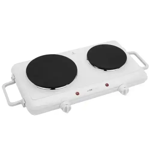 Clatronic Doppelkochplatte für Camping, Küche und Büro