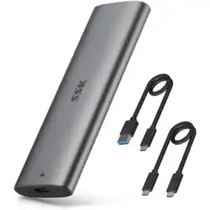 M.2 Gehäuse aus Aluminium für USB NVMe SATA SSDs
