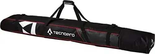 Skitasche Tecnopro Skulptur 2P in Schwarz und Rot