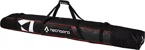 Skitasche Tecnopro Skulptur 2P in Schwarz und Rot