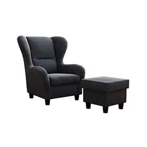 Ohrensessel Furniture for Friends Möbelfreude Doluna in Anthrazit