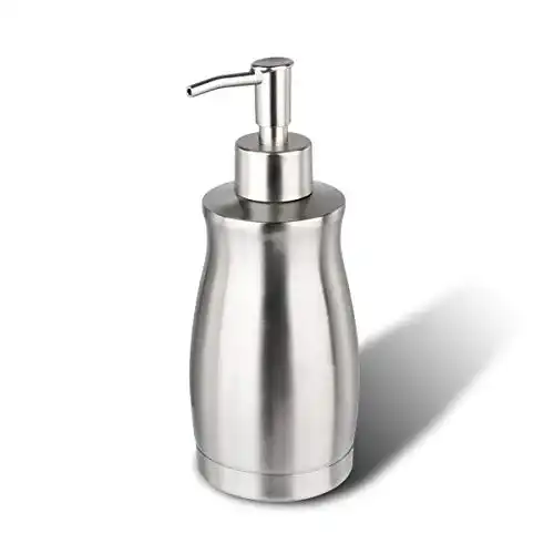Edelstahl Seifenspender Arktek 400ml mit 2 Pumpenköpfen
