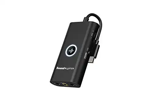 Creative Sound Blaster G3 Tragbare USB-C Soundkarte für Gaming und Arbeit