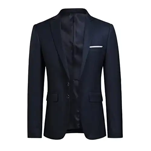 Herren Slim Fit Freizeit Anzugjacke von Youthup für verschiedene Anlässe