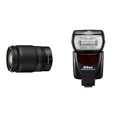 Nikon Z 24-200mm 1:4-6.3 VR Objektiv und SB-700 Blitzgerät