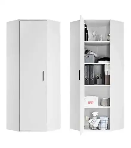 Eckschrank mokebo Mehrzweckschrank ‚Der Lange‘ 64×180 cm aus Holz